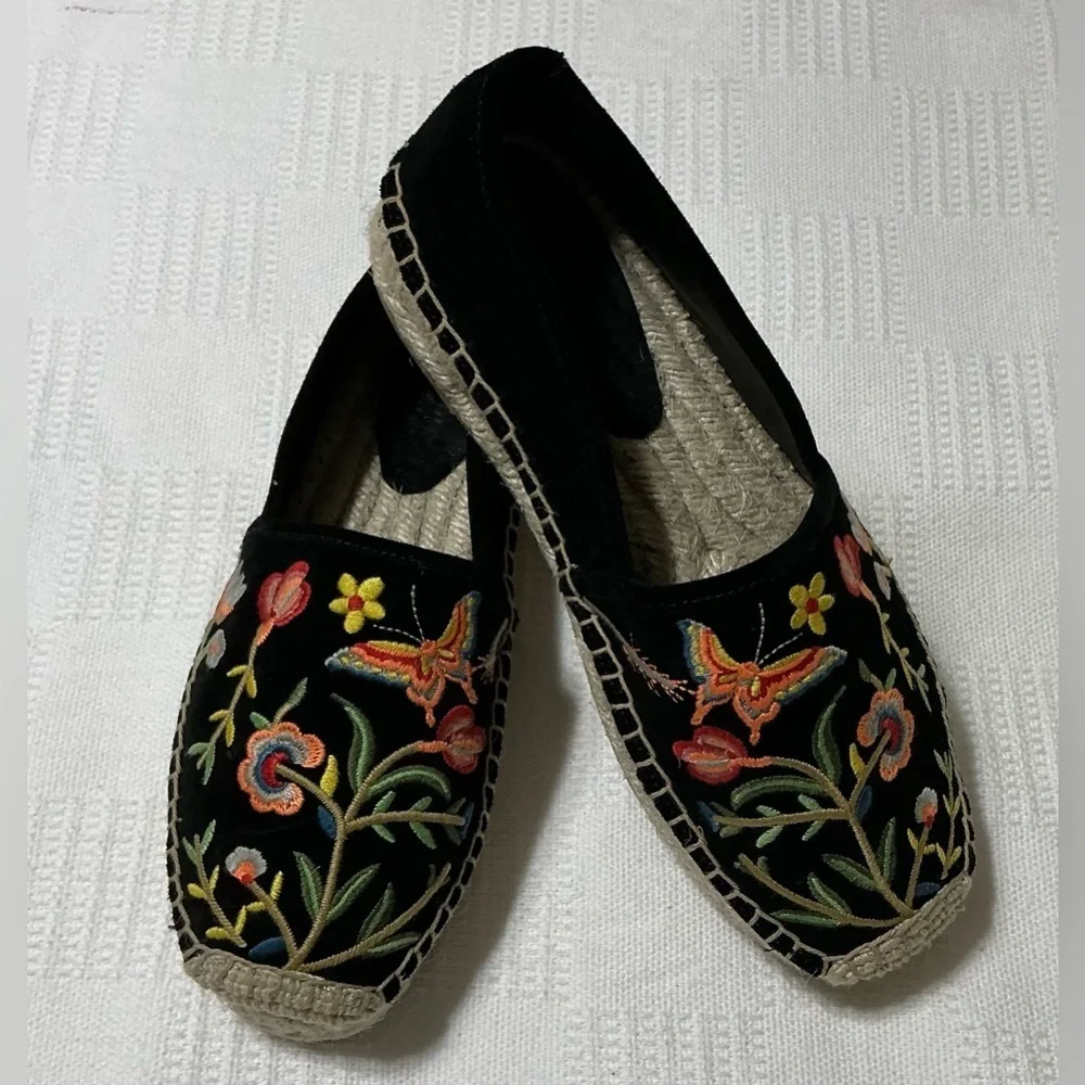 Johnny Was Embroiled Espadrilles Size 6M